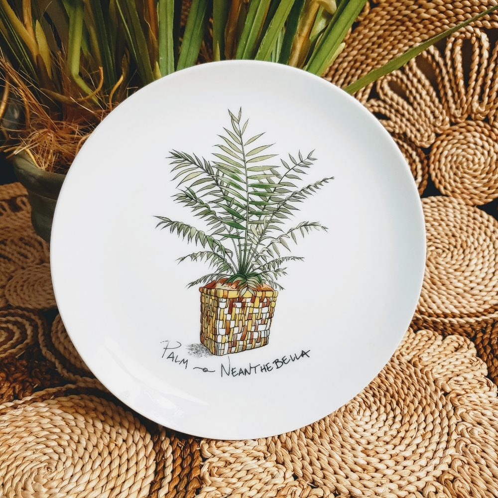 Enesco | Vintage Plant Study 1975 houseplant plate - Picture 3 of 8